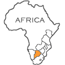 Map of Botswana