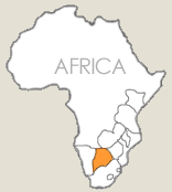 Map of Botswana
